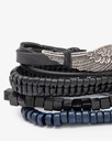 Set of 4 stylish men's bracelets