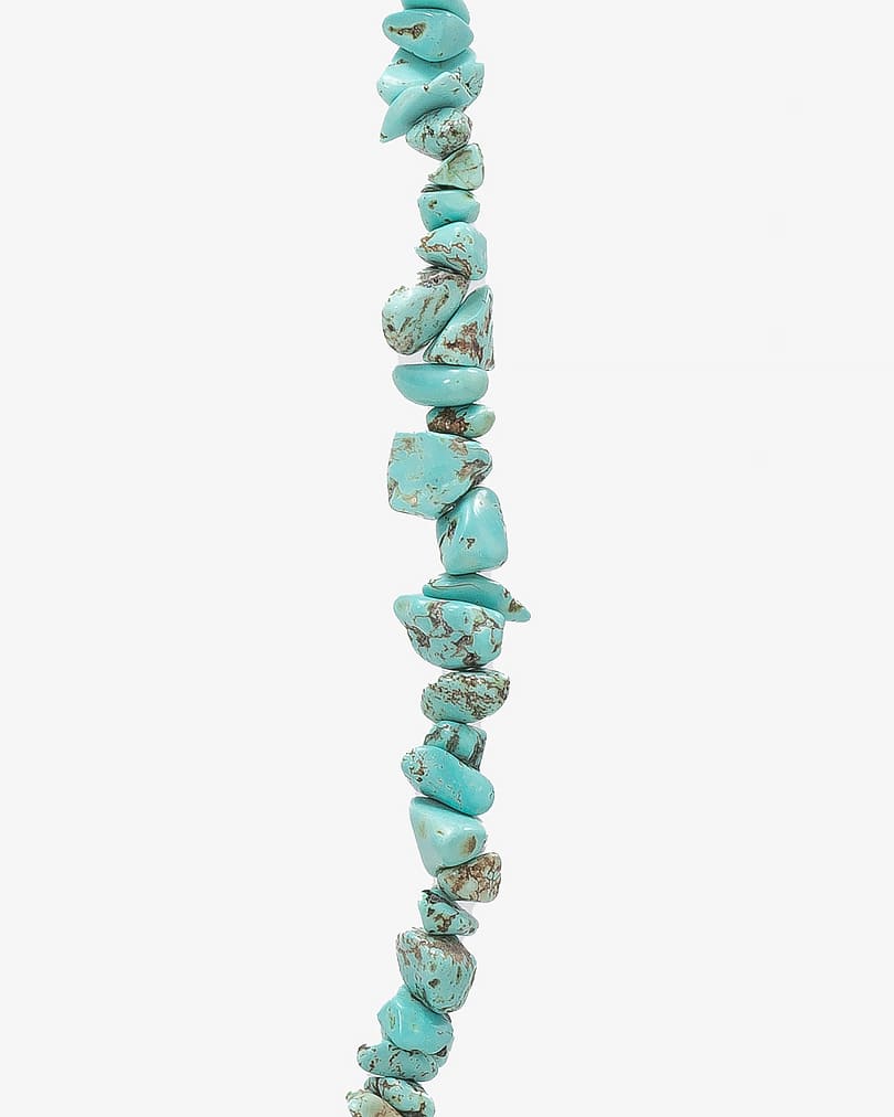 Turquoise veined gemstone women's necklace