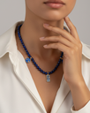 سلسلة مميز من حجر اللازورد الطبيعي