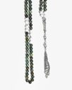سبحة فضة فيروز افريقي وهولايت طبيعي