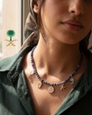 سلسلة نسائي سوداليت طبيعي أزرق داكن فاخر