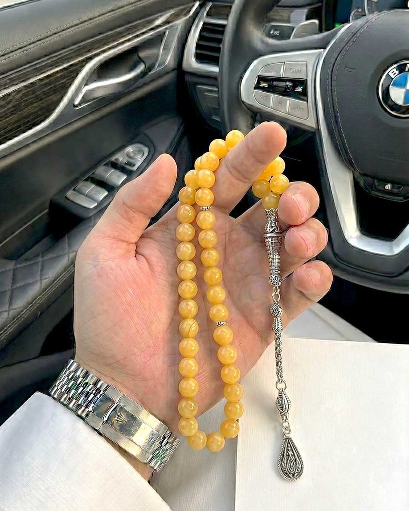 سبحة فاخرة حجر افينتورين طبيعي
