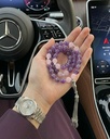 سبحة روحانية من الجمشت  وكوارتز روز – صفاء وطمأنينة في كل لمسة