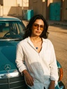سلسلة نسائية حجر اللازورد الطبيعي