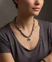 سلسلة نسائي يشب طبيعي ( مطلي ذهب )