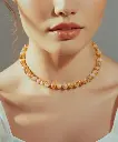 سلسلة السيترين الطبيعي – إشراقة الذهب والطاقة الإيجابية