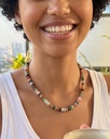 سلسلة فاخر احجار كريمة طبيعية
